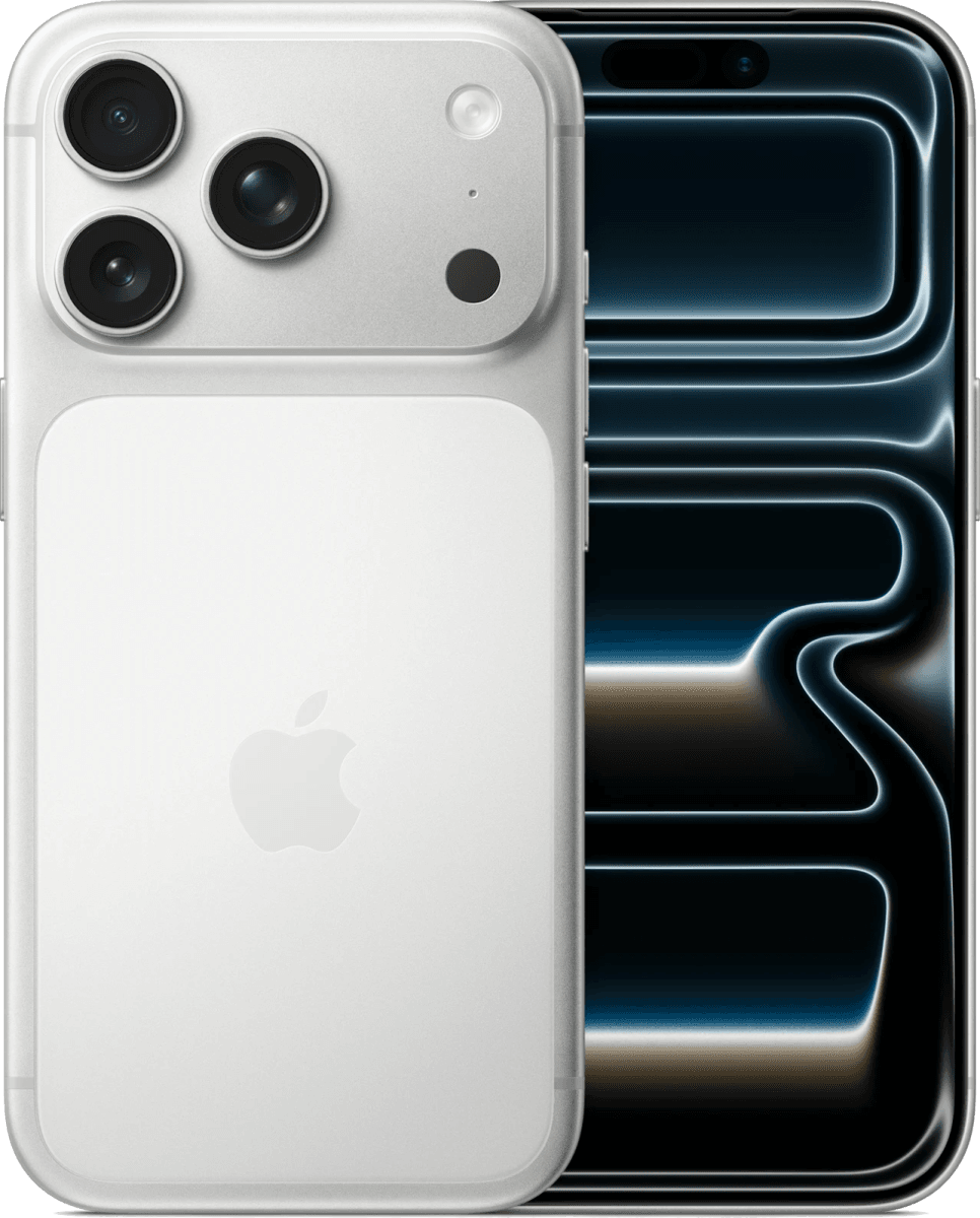 Apple iPhone 17 Pro Max von vorne und hinten auf hellem Hintergrund